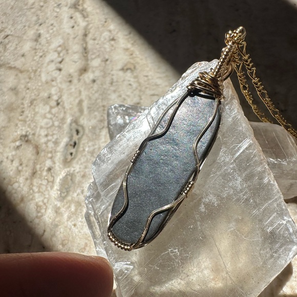 14k Gold Filled Turquoise Necklace Pendant - Picture 10 of 16